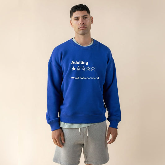 Adulting Oversized Crewneck