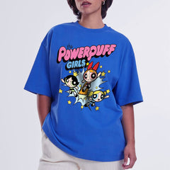 Blue Powerpuff Oversized T-Shirt