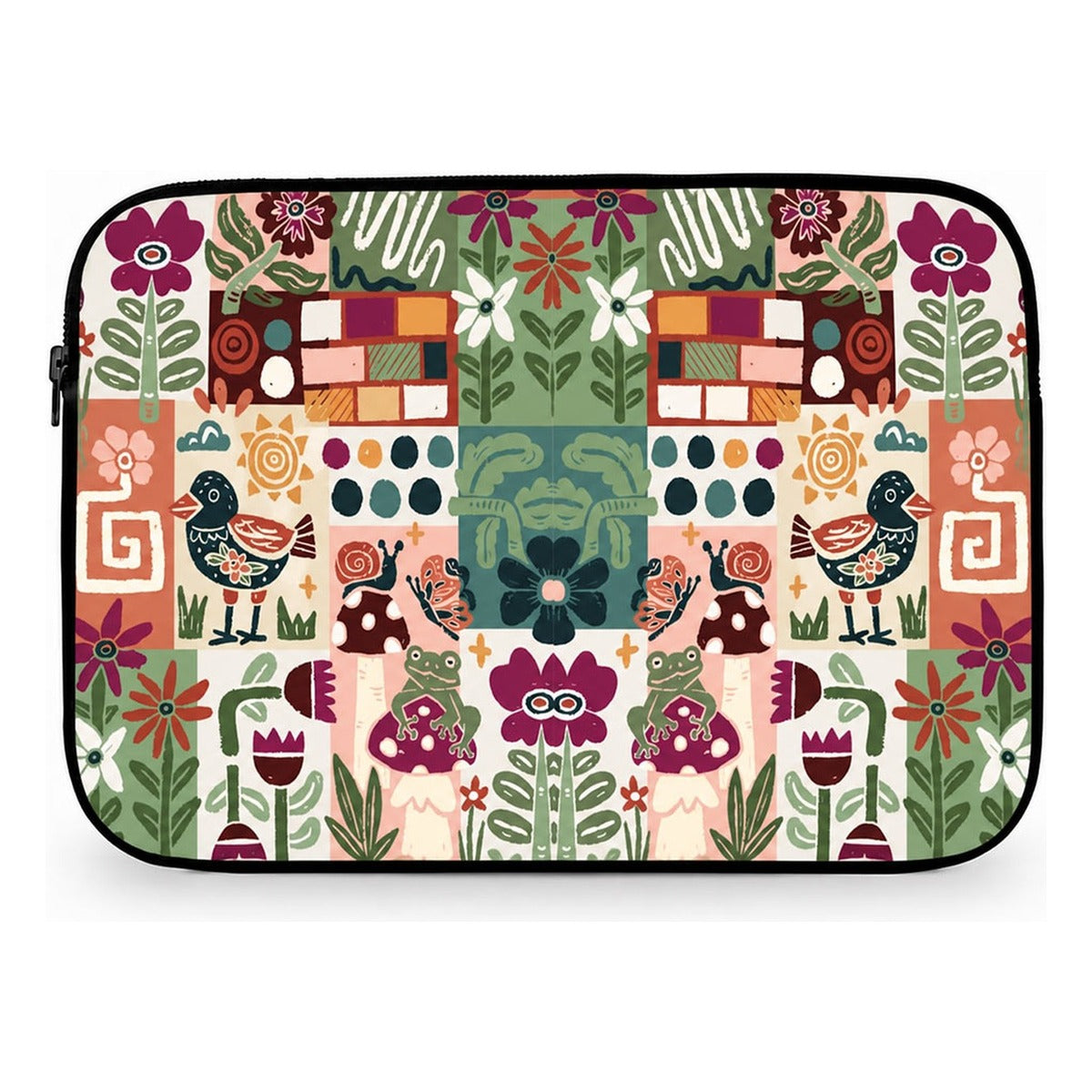 Folk Garden Laptop Sleeve without strap — Suit Yourself