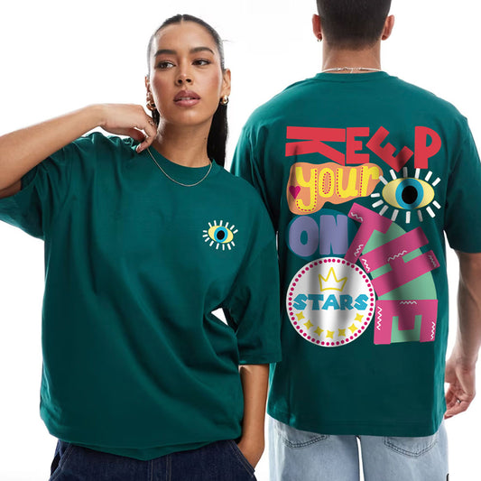 Eyes On Stars Heavy Oversized T-Shirt