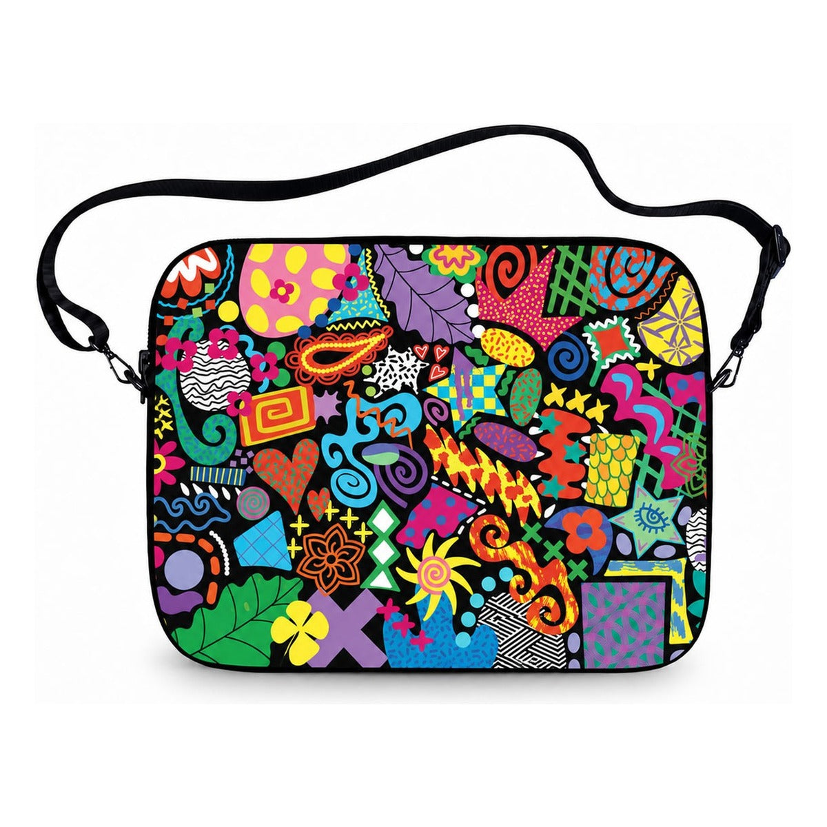 Pop Doodle Laptop Sleeve with detachable shoulder strap — Suit Yourself