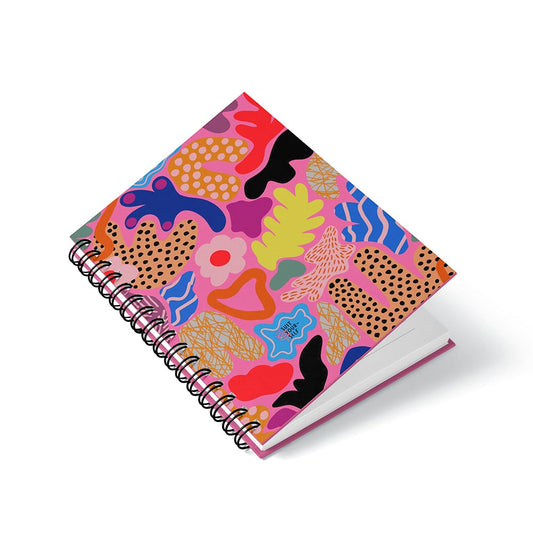 Abstract Florals Spiral Notebook