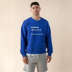 Adulting Oversized Crewneck