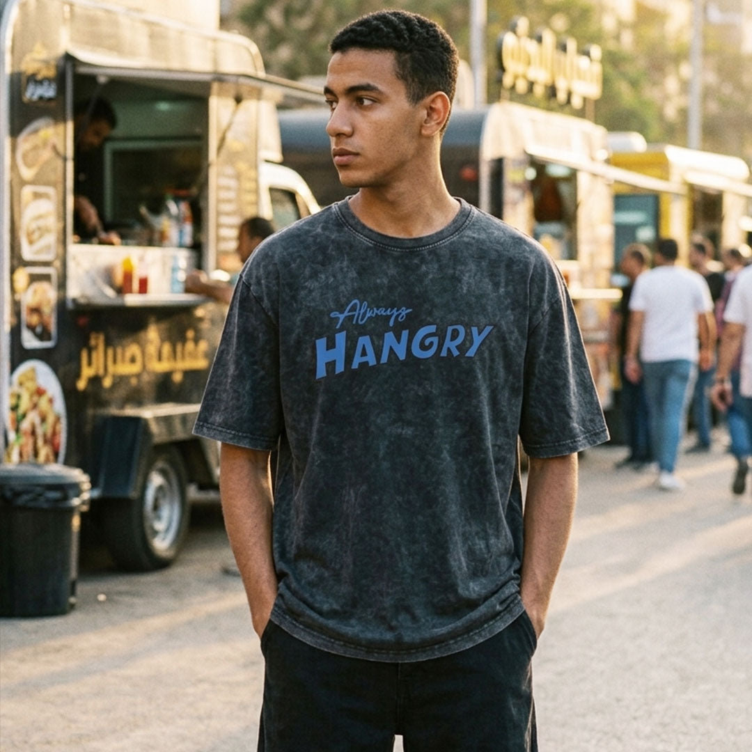 Always Hangry vintage washed oversized t-shirt — Suit Yourself Egypt