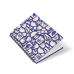 Blue Cactus Spiral Notebook