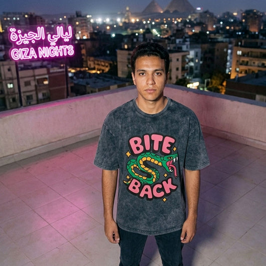 Bite Back washed graphic tee — Suit Yourself Cairo
