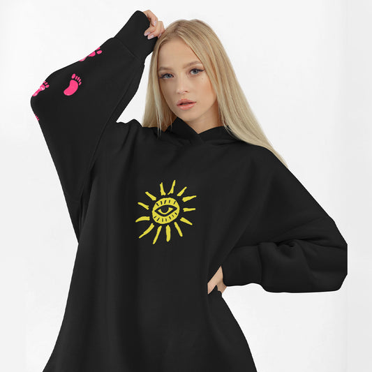 Burn Memories Long Oversized Hoodie