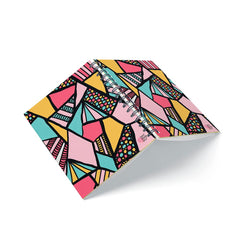 Colored Geometry Spiral Notebook