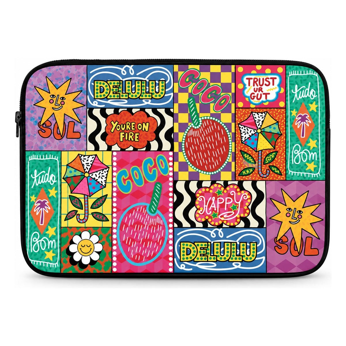Delulu Pop Laptop Sleeve without strap — Suit Yourself