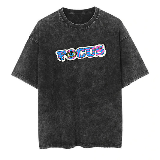 Focus Washed Oversized T-Shirt