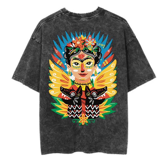 Iconic Frida Washed Oversized T-Shirt