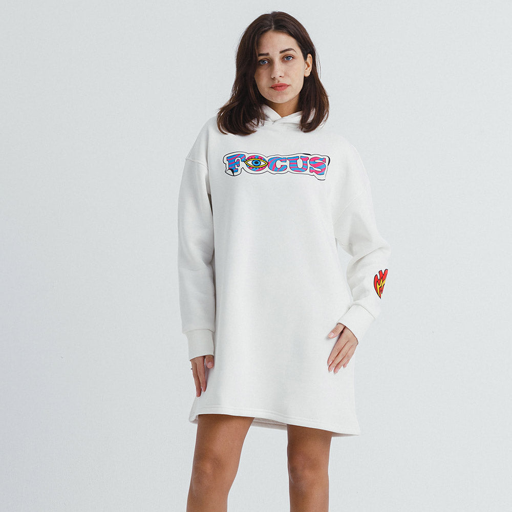 Focus Long Oversized Hoodie