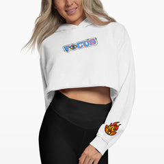 Focus Oversized Crop Hoodie