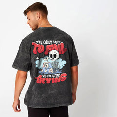 Stop Trying Washed Oversized T-Shirt