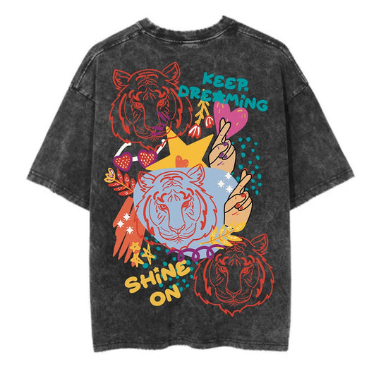 Hear Me Roar Washed Oversized T-Shirt