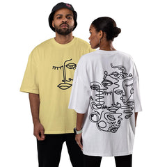 Line Art Oversized T-Shirt