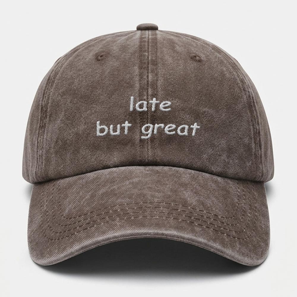 Late But Great Washed Cap — Suit Yourself Egypt