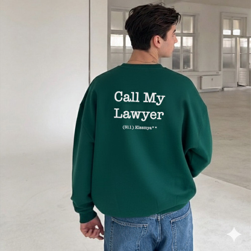 Call My Lawyer Oversized Crewneck