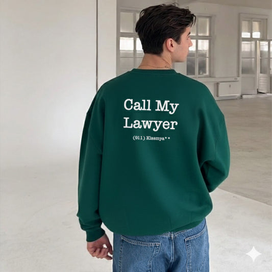Call My Lawyer Oversized Crewneck
