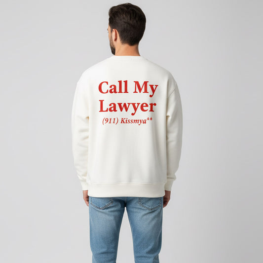 Call My Lawyer Oversized Crewneck