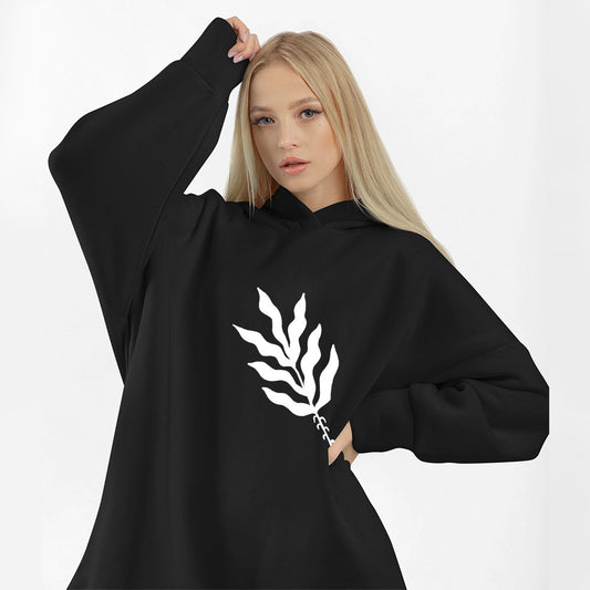 Leaf Long Oversized Hoodie