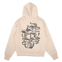 Line Art Oversized Hoodie