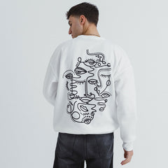 Line Art Oversized Crewneck