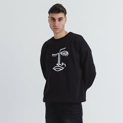 Line Art Oversized Crewneck