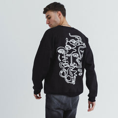 Line Art Oversized Crewneck