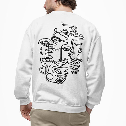 Line Art Oversized Crewneck