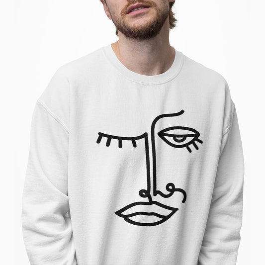 Line Art Oversized Crewneck