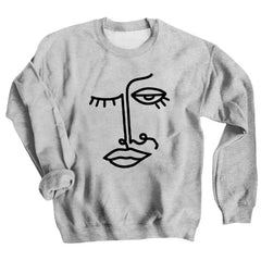 Line Art Oversized Crewneck