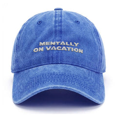 Mentally On Vacation Washed Cap — Suit Yourself Egypt