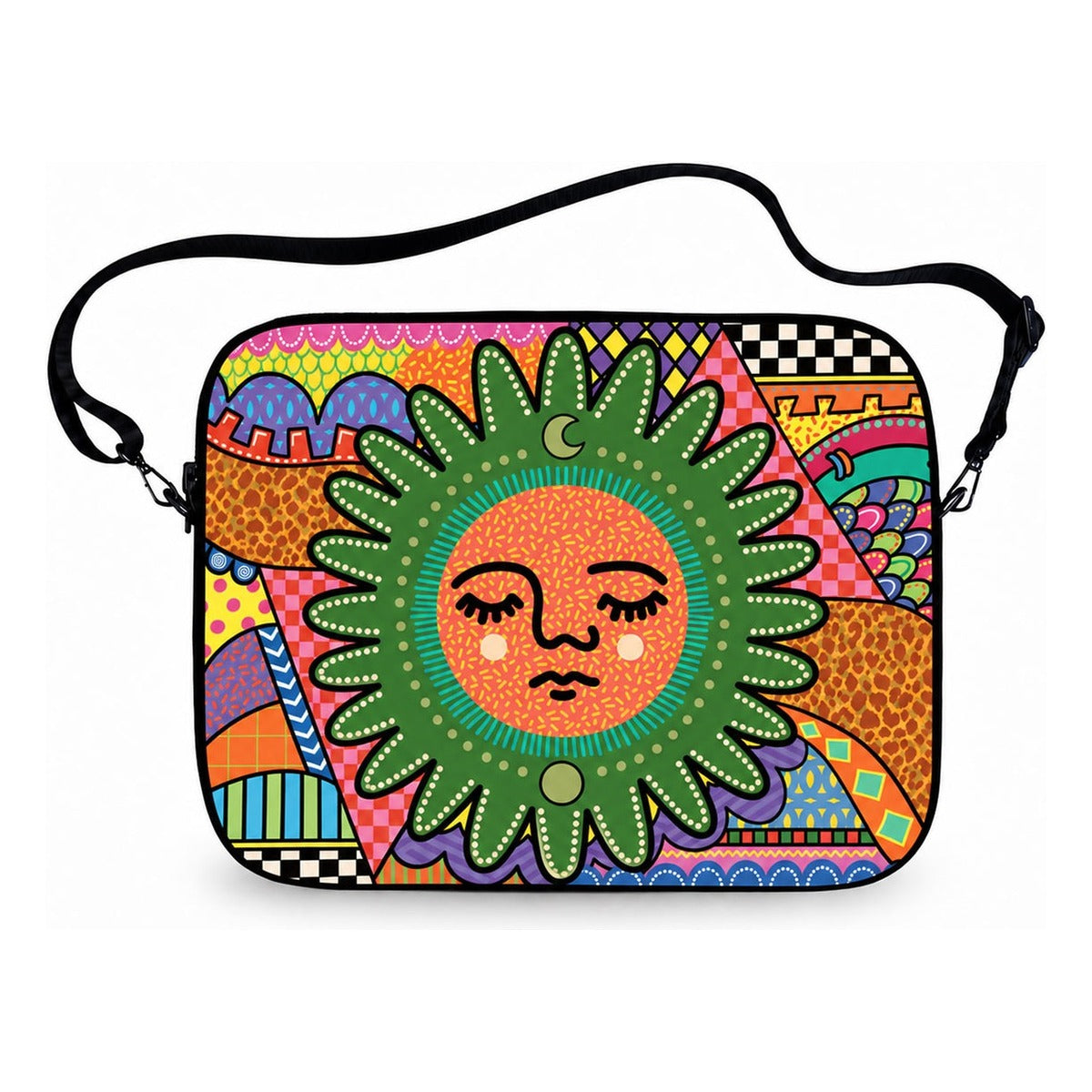 Mystic Sun Laptop Sleeve with detachable shoulder strap — Suit Yourself