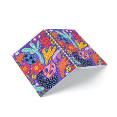 Purple Florals Spiral Notebook