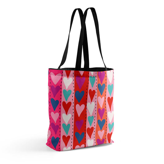 Stripes Love Allover Tote Bag