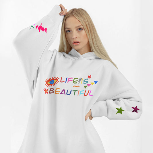 Screaming Colors Long Oversized Hoodie