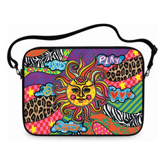 Sunny Vibes Laptop Sleeve with detachable shoulder strap — Suit Yourself