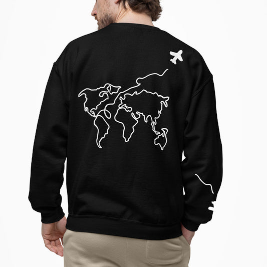 World Traveler Oversized Crewneck