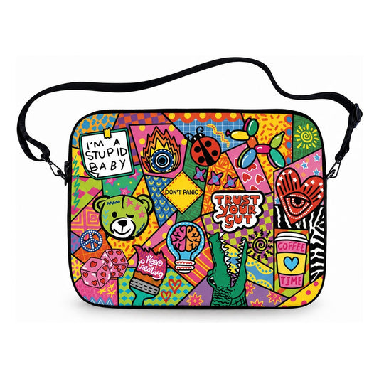 Trust Gut Laptop Sleeve with detachable shoulder strap — Suit Yourself