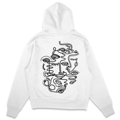 Line Art Oversized Hoodie