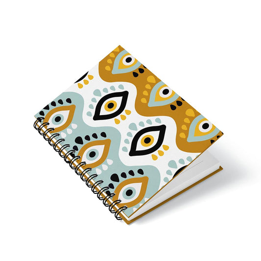 Wavy Eyes Spiral Notebook