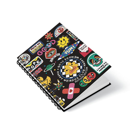 Weirdos Club Spiral Notebook