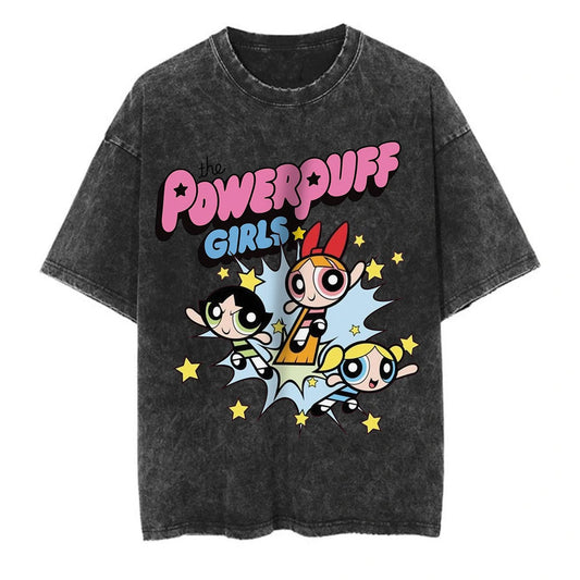 Powerpuff Washed Oversized T-Shirt