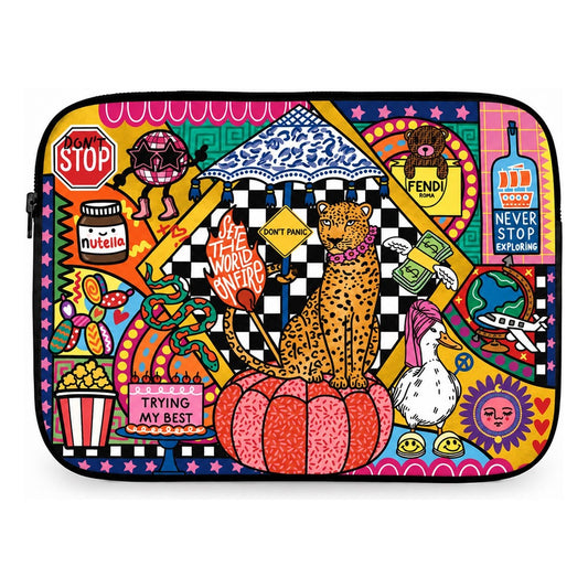 Wild Jungle Laptop Sleeve without strap — Suit Yourself