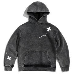 World Traveler Washed Oversized Hoodie